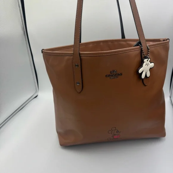 Disney x Coach City Tote Color: Saddle Brown - Picture 2 of 13